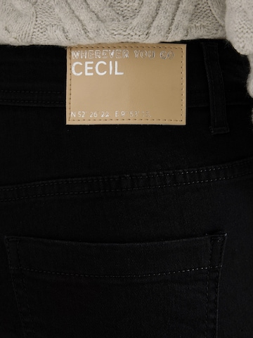 CECIL Wide leg Jeans 'Neele' in Black