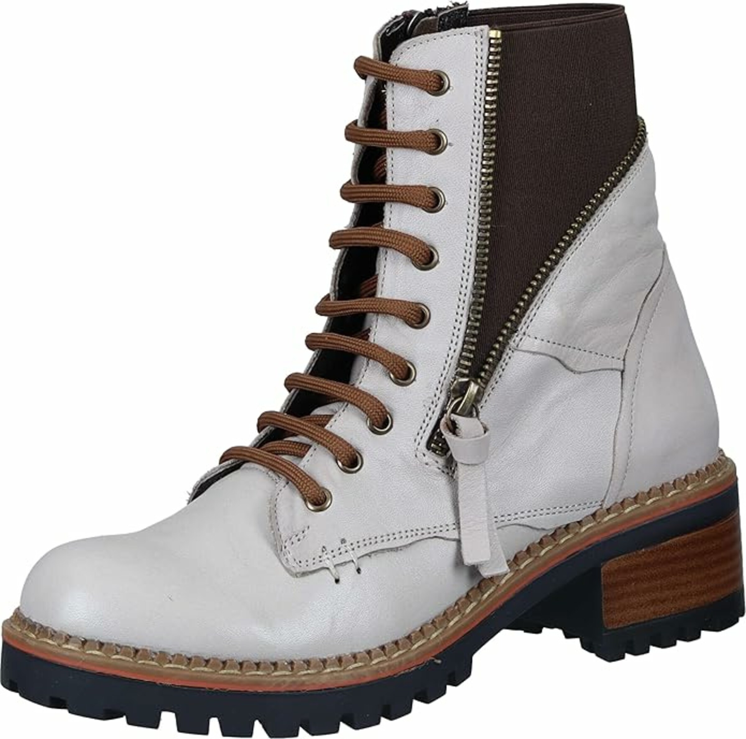 MANITU Lace-Up Boots in Mixed colors: front