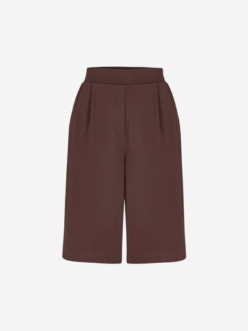 Penti Wide leg Trousers 'Shorts' in Brown: front