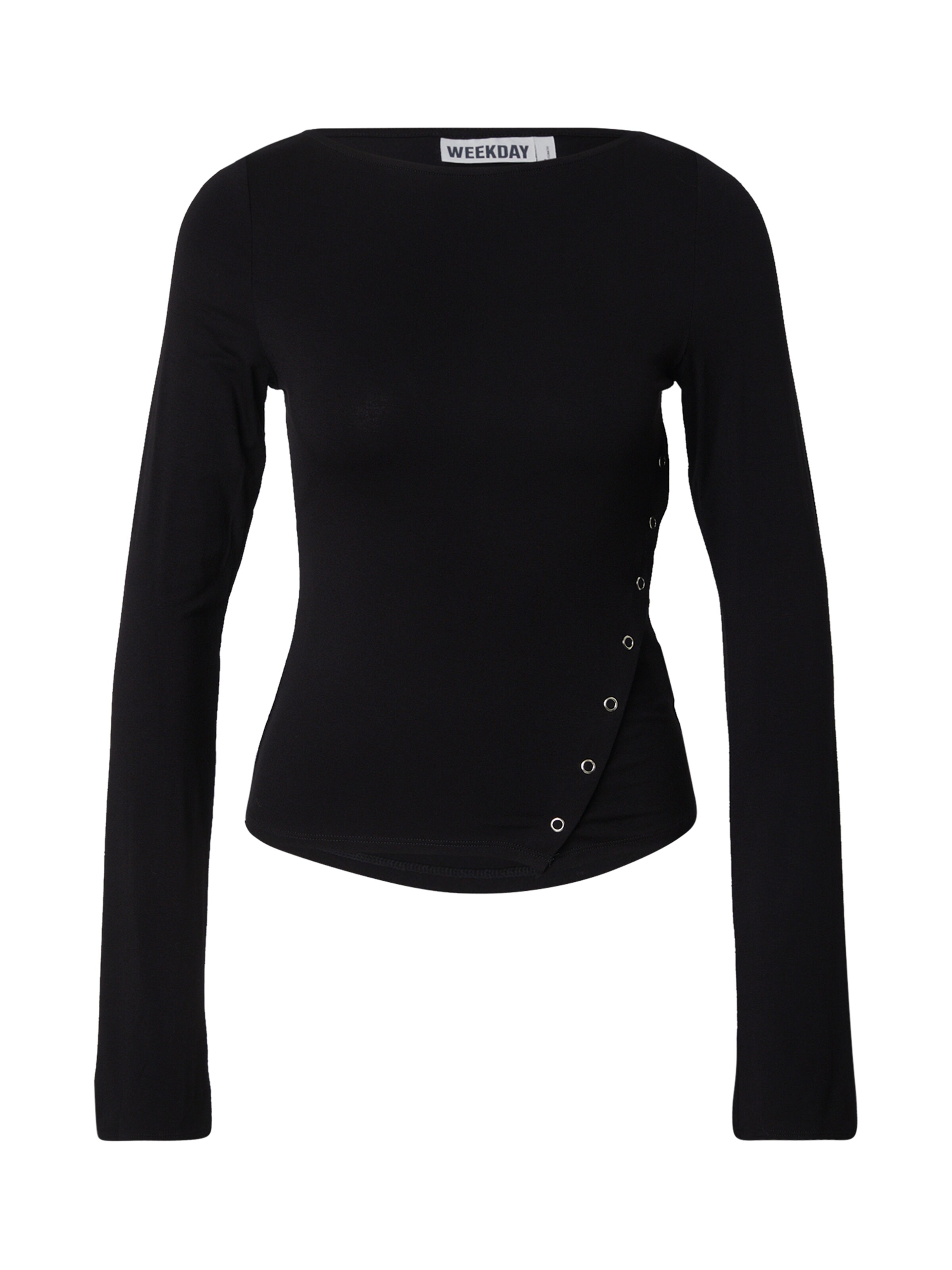 WEEKDAY Shirt 'Alyssa' in Black: front