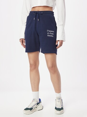 Les Petits Basics Regular Broek in Blauw: voorkant