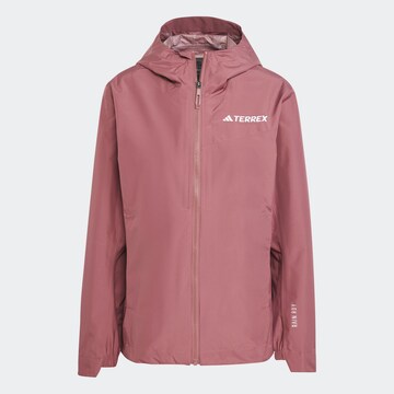 Veste outdoor ADIDAS TERREX en rouge : devant