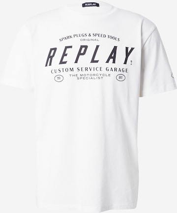 REPLAY - Camisa em branco: frente