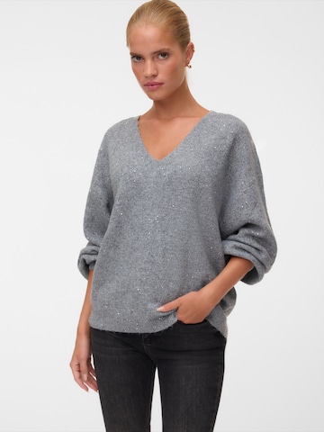 VERO MODA Sweater 'VMDEMI' in Grey: front