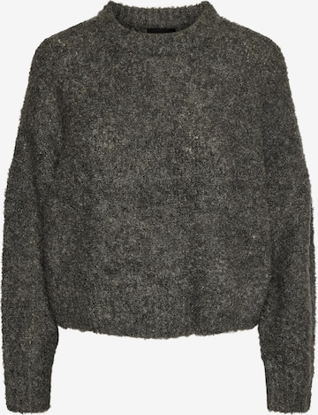 PIECES Пуловер 'NATHERINE' в сиво: отпред