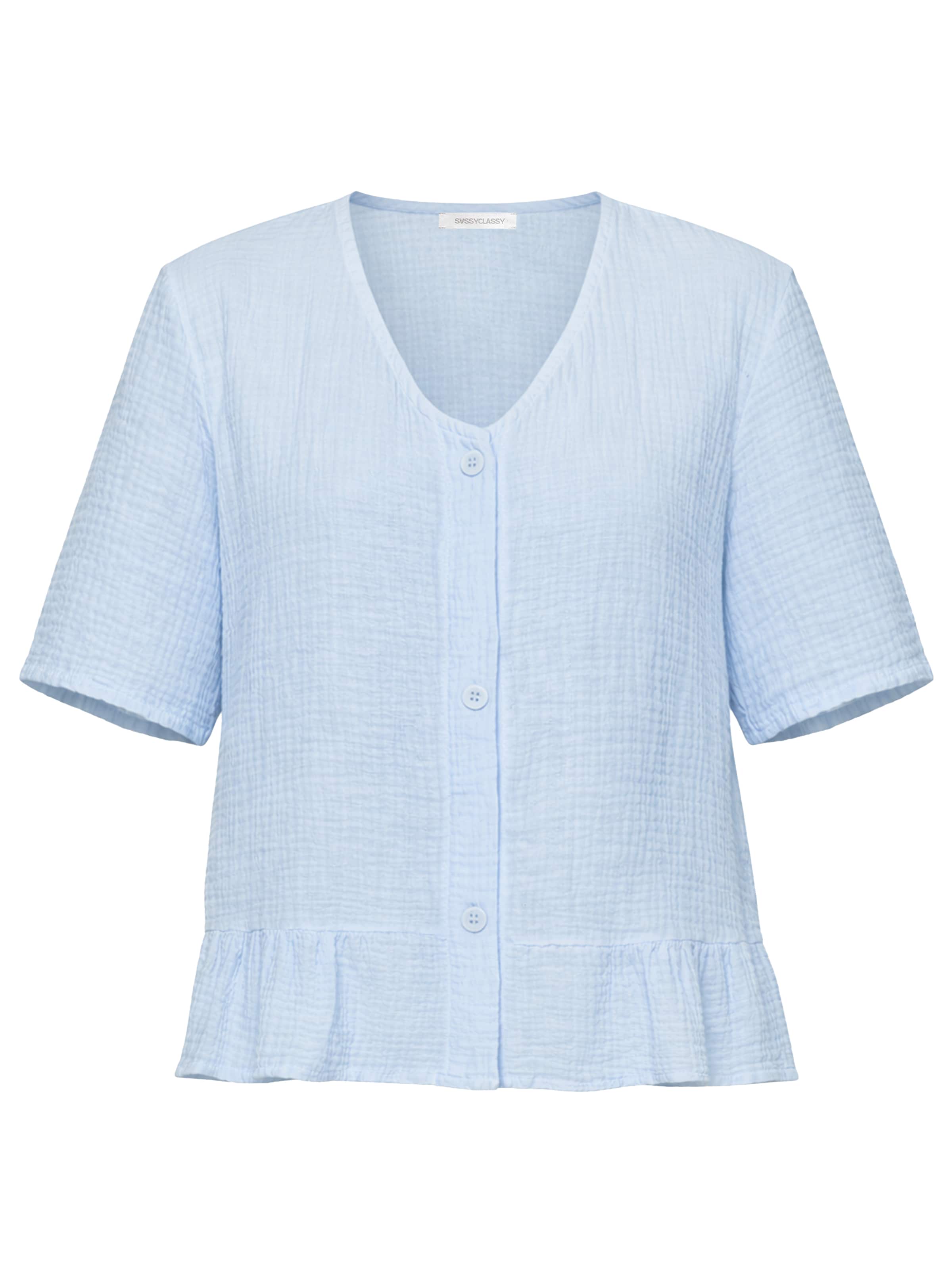 SASSYCLASSY Blouse in Blue: front