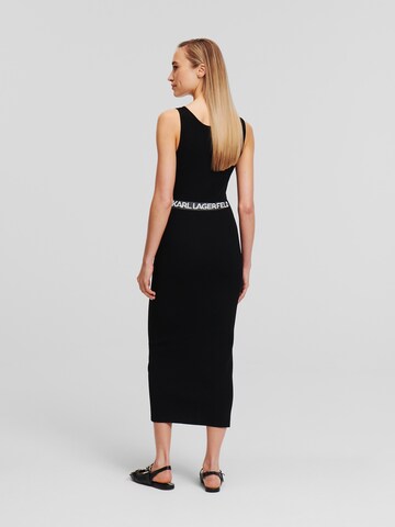 Abito ' Rib-Knit Sleeveless ' di Karl Lagerfeld in nero