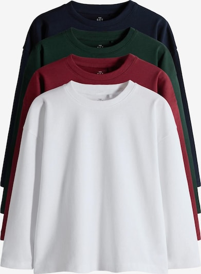 Marškinėliai iš The Set, spalva – tamsiai mėlyna jūros spalva / tamsiai žalia / raudona / balta, Prekių apžvalga