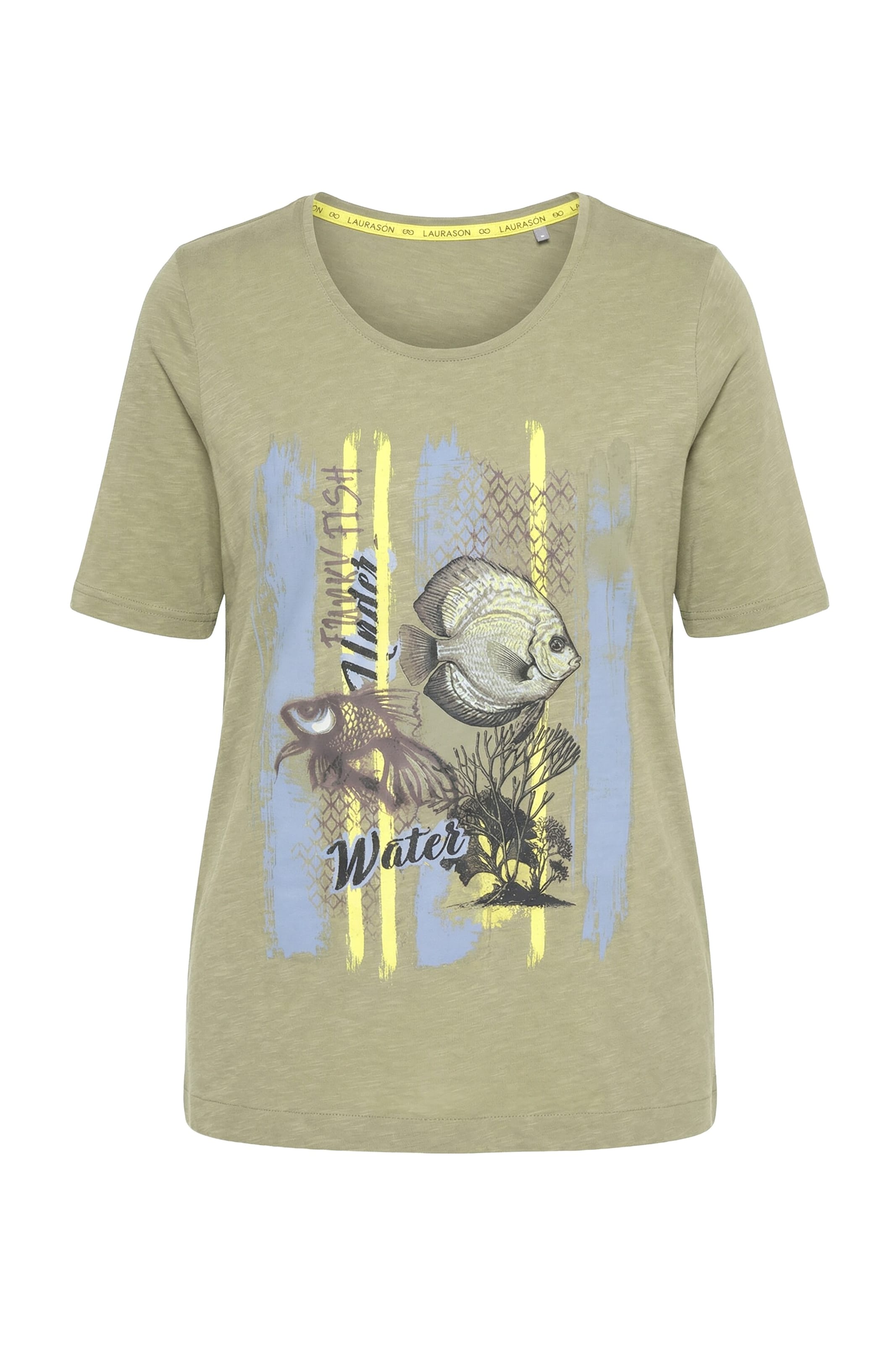 LAURASØN Shirt in Green: front