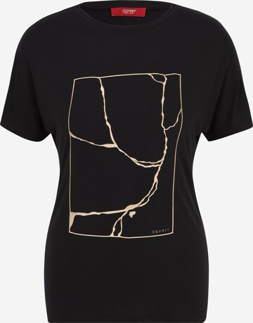 ESPRIT - Camiseta en negro: frente