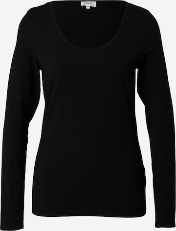 s.Oliver Shirt in Black: front