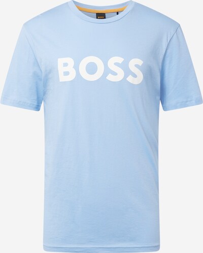 BOSS Shirt 'Thinking 1' in de kleur Lichtblauw / Wit, Productweergave