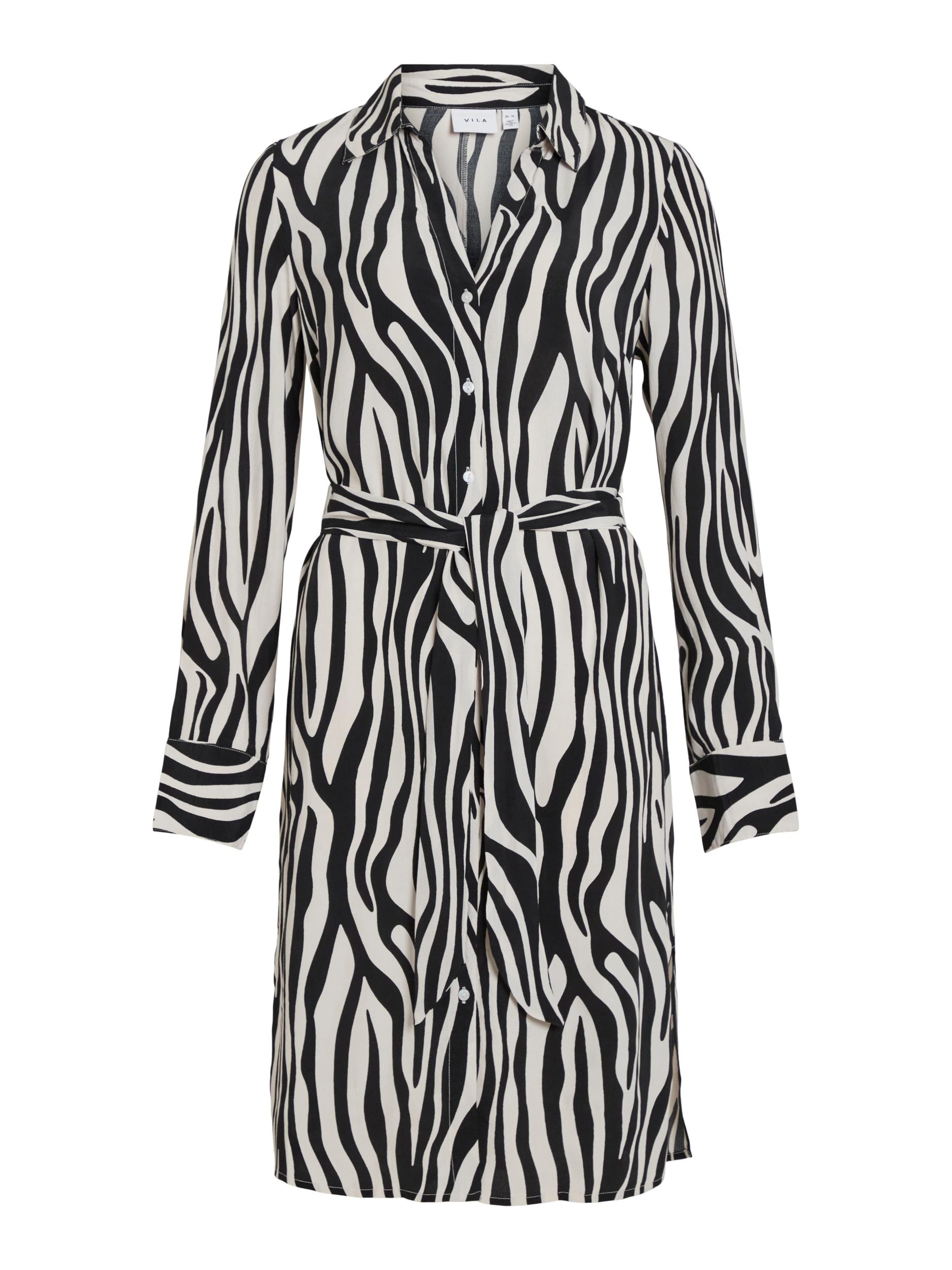 VILA Košilové šaty 'FINI' – černá: přední strana