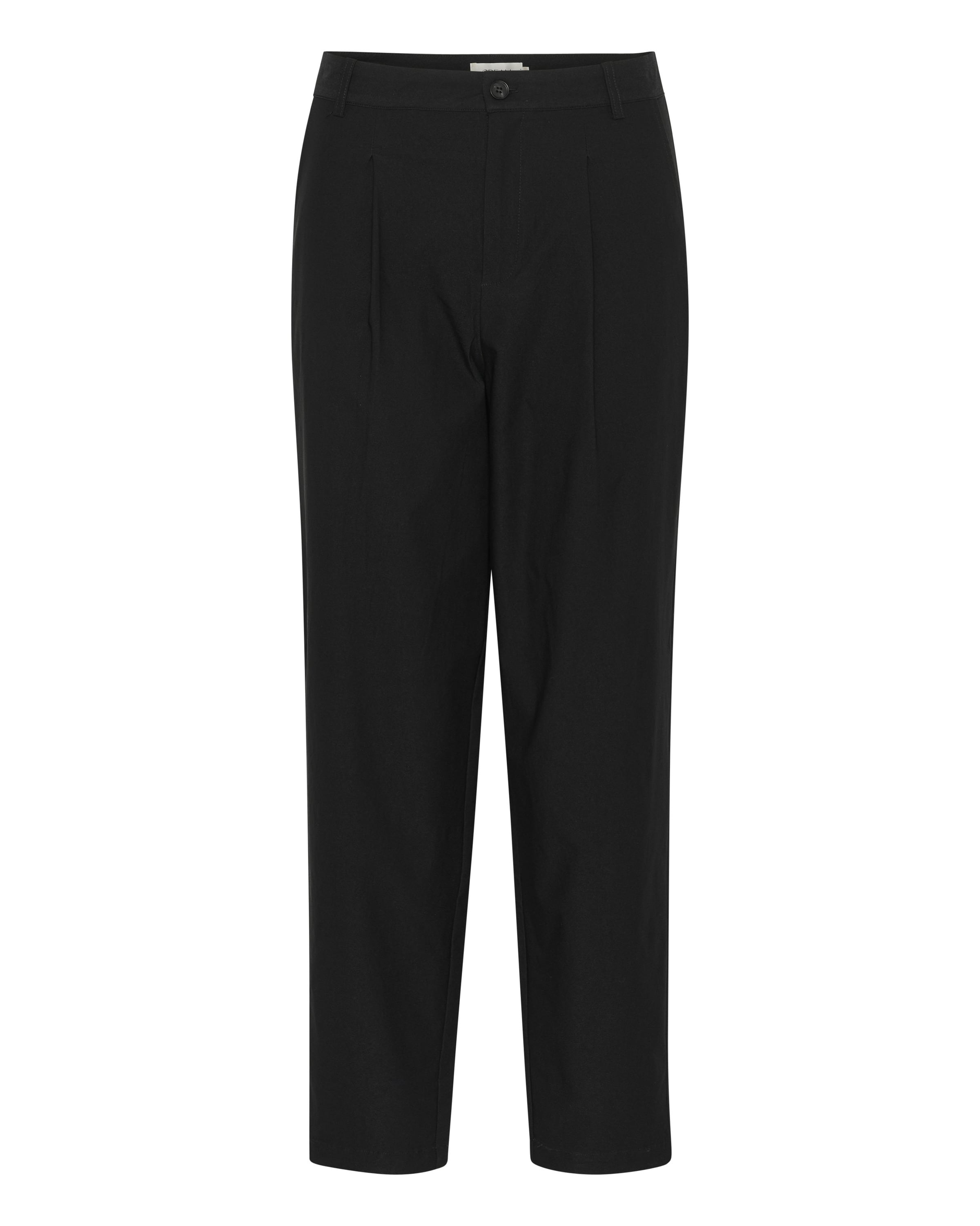 Cream Bukser med lægfolder 'CRComia' i sort, Produktvisning