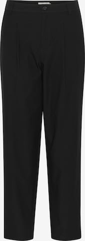 juoda Cream Standartinis Klostuotos kelnės 'CRComia': priekis