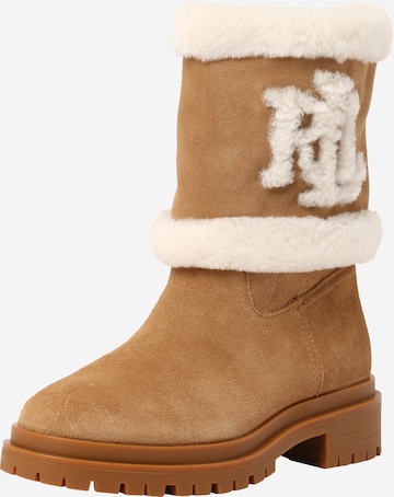 Lauren Ralph Lauren Boots 'CARTER' σε μπεζ: μπροστά