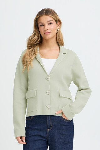Fransa Knit cardigan 'FRITA CAR' in Green: front