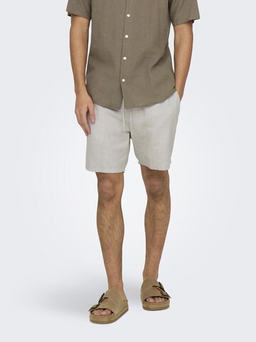 Only & Sons - regular Pantalón 'ONSTel' en blanco: frente