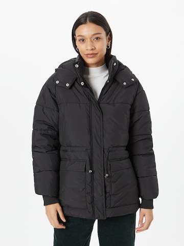 Urban Classics Winter jacket in Black: front