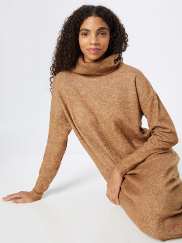 VILA Knitted dress 'Mathilda' in Brown