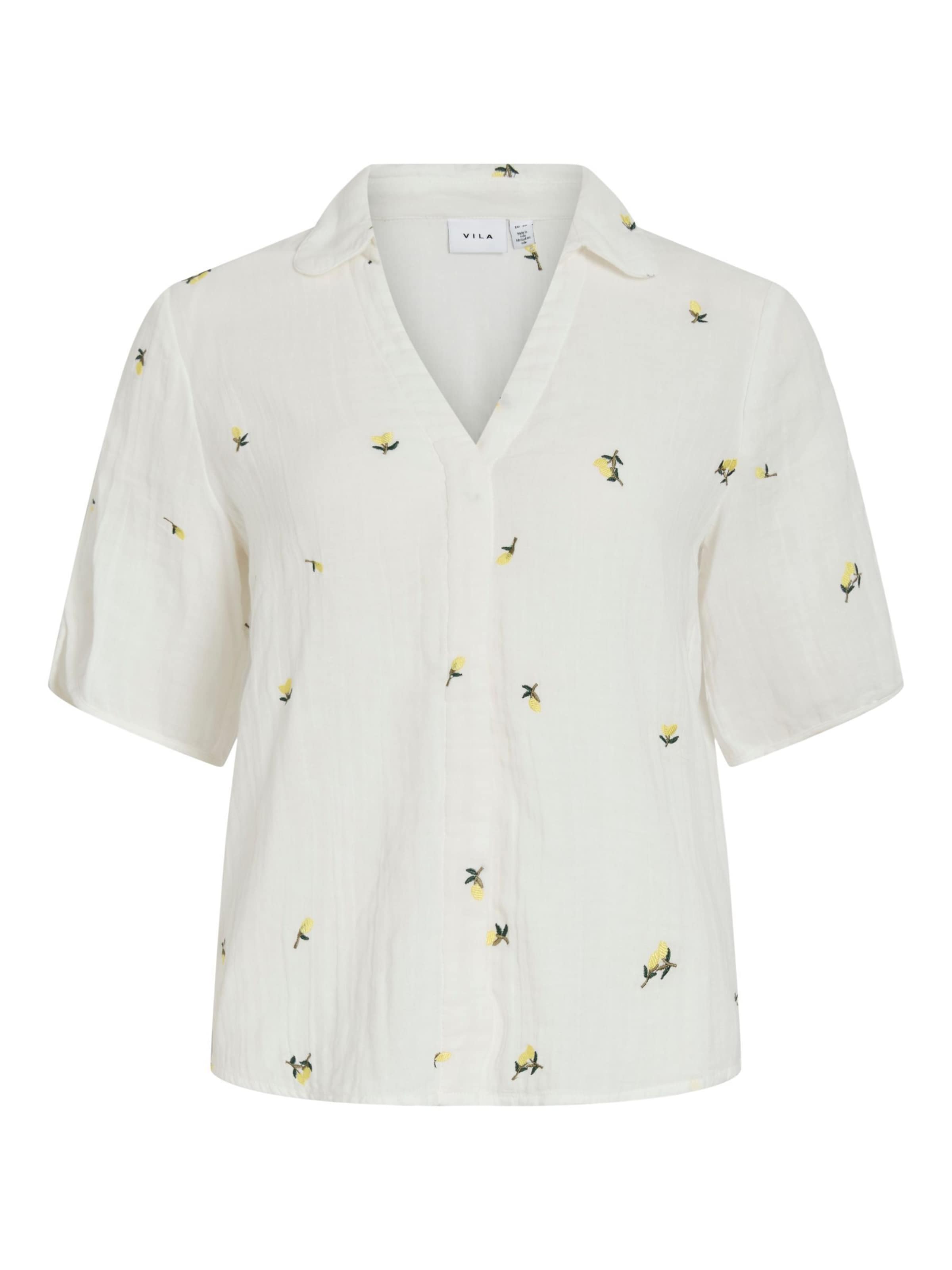 VILA Blouse 'VIBrodera' in White: front