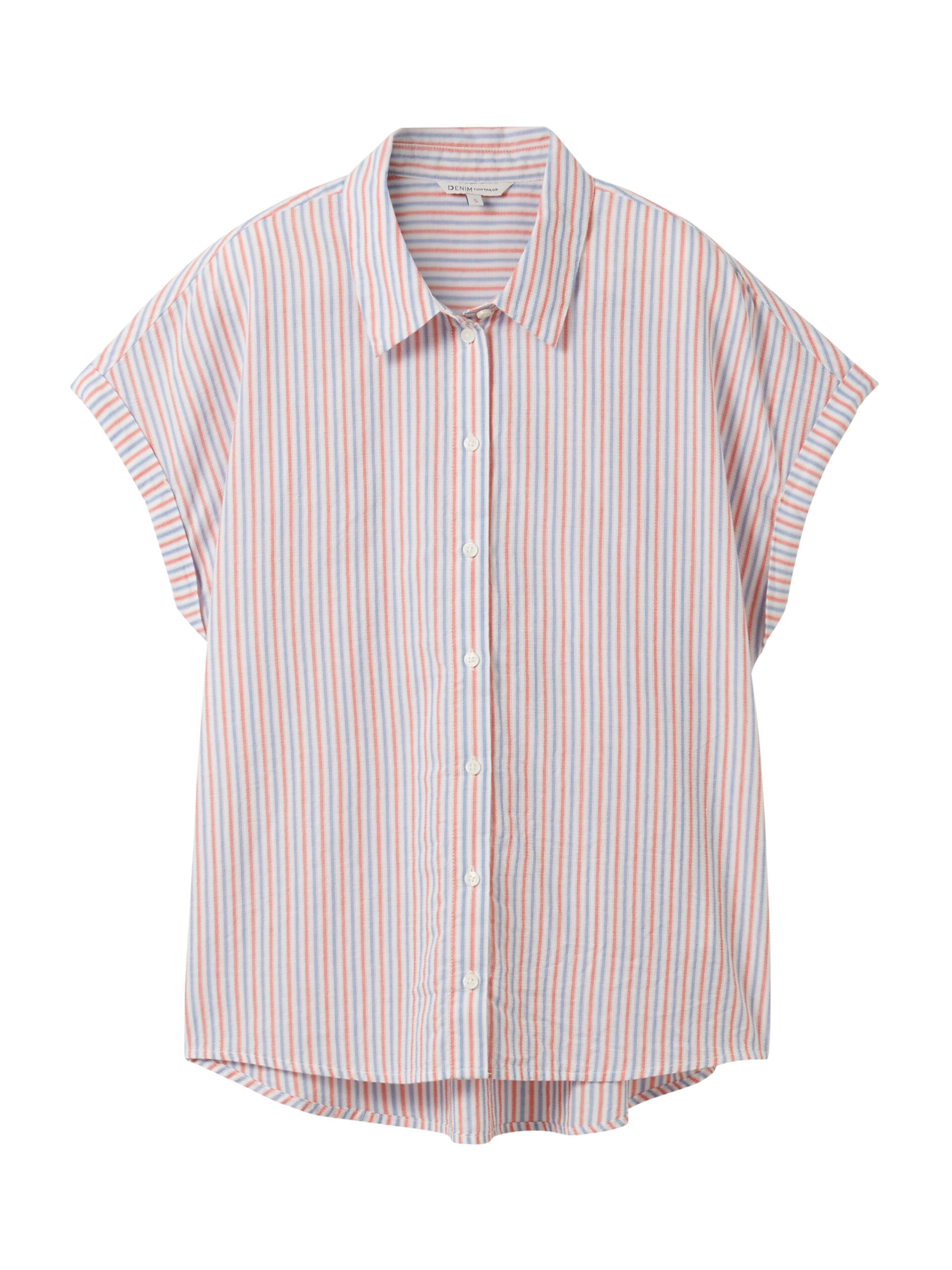 TOM TAILOR DENIM Blouse in Blue: front