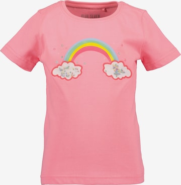 T-Shirt BLUE SEVEN en rose : devant