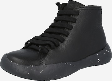 CAMPER Lace-Up Ankle Boots 'Peu Stadium' in Black: front