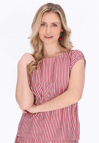 Chemisier Usha en rouge : devant