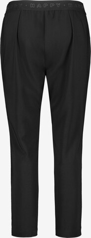 SAMOON Slim fit Pleated Pants 'Mia' in Black