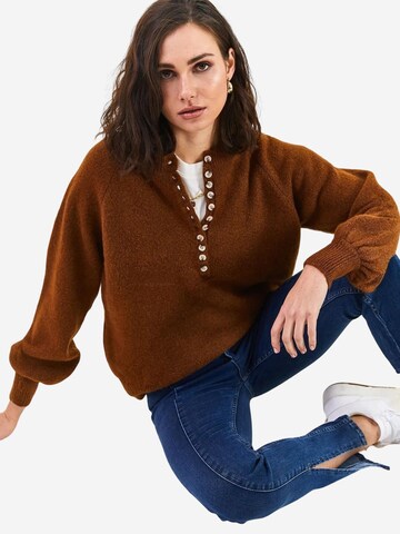 Bianco Lucci Pullover 'Pullover'‌‌‌‌‌‌ in Braun