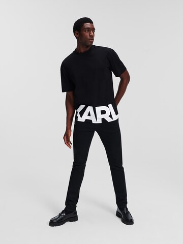 juoda Karl Lagerfeld Marškinėliai