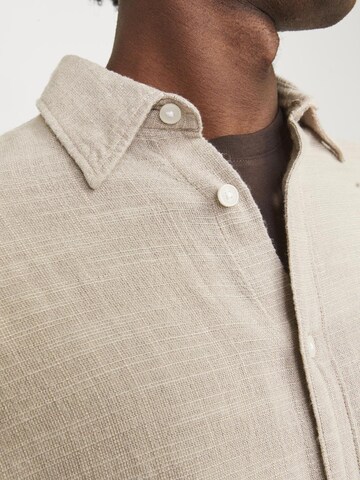 JACK & JONES Comfort Fit Hemd in Beige