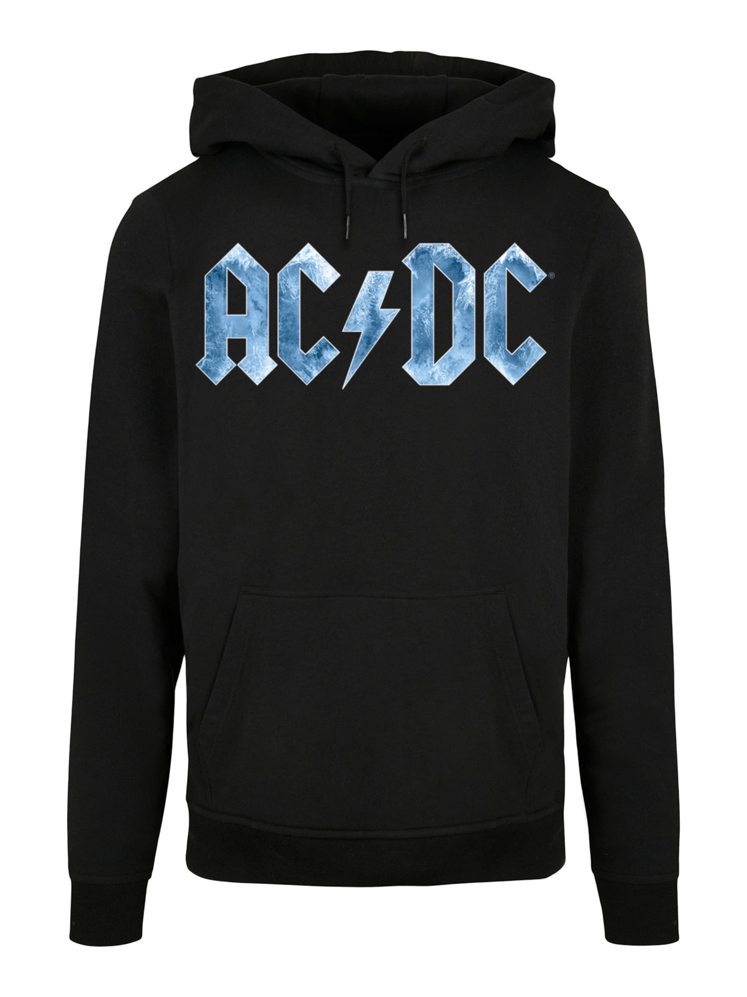 Sweat-shirt 'ACDC ' F4NT4STIC en noir : devant