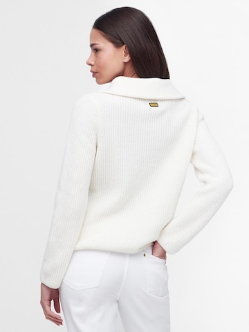 Barbour International Sweter 'Prost' w kolorze biały