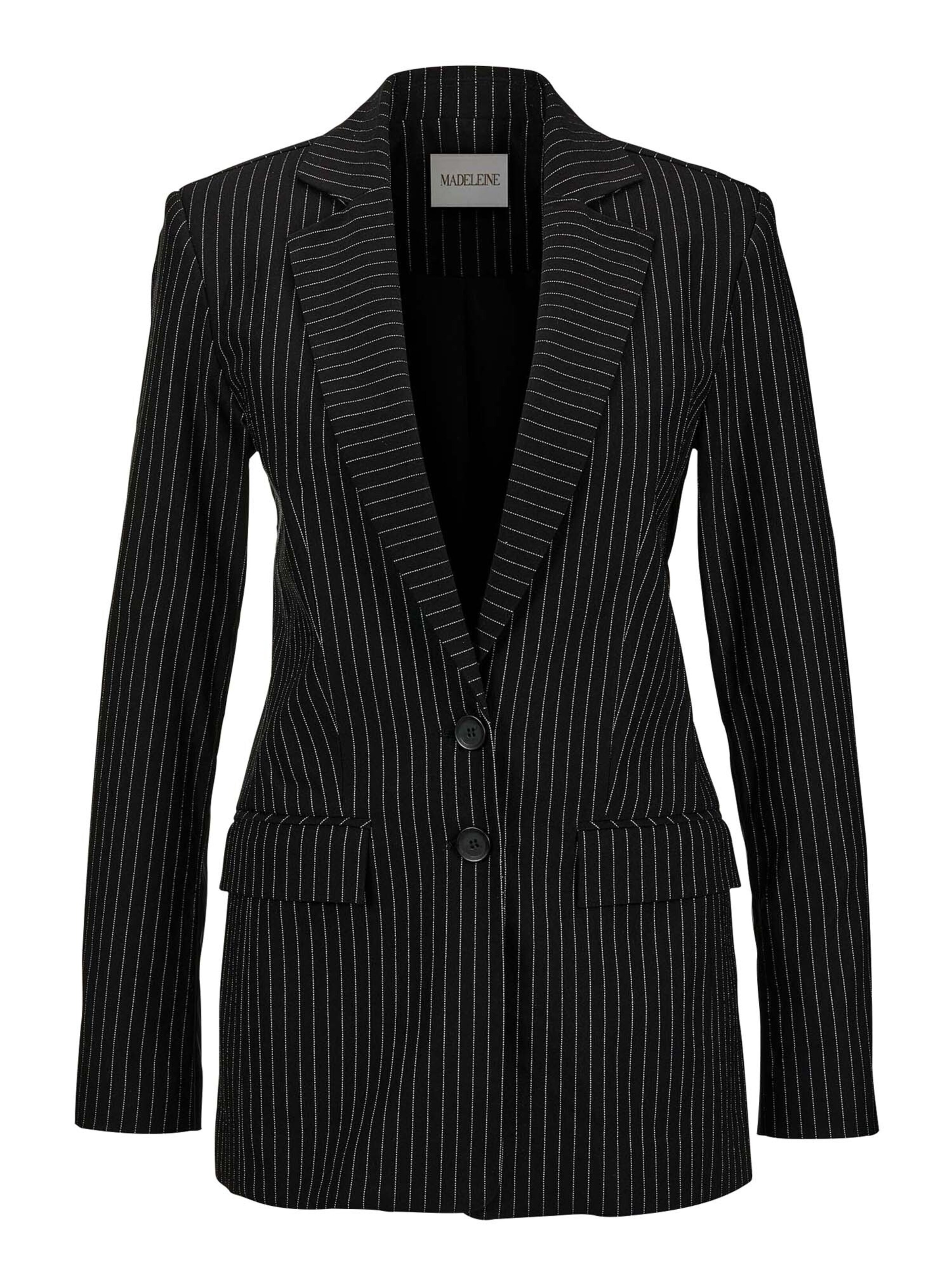 MADELEINE Blazer in Schwarz: Vorderseite