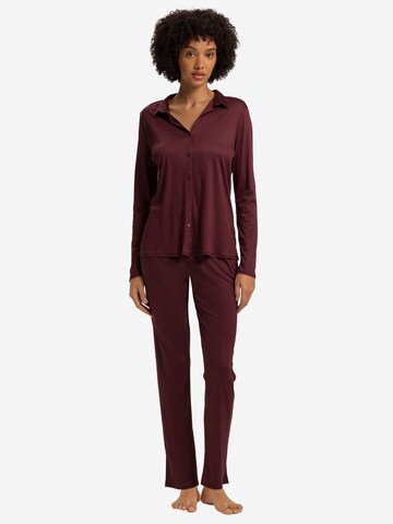 Hanro Pyjamabroek 'Grand Central' in Rood