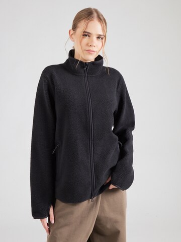 PEAK PERFORMANCE Funktionsfleecejakke i sort: forside