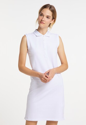 DreiMaster Maritim Summer Dress in White: front