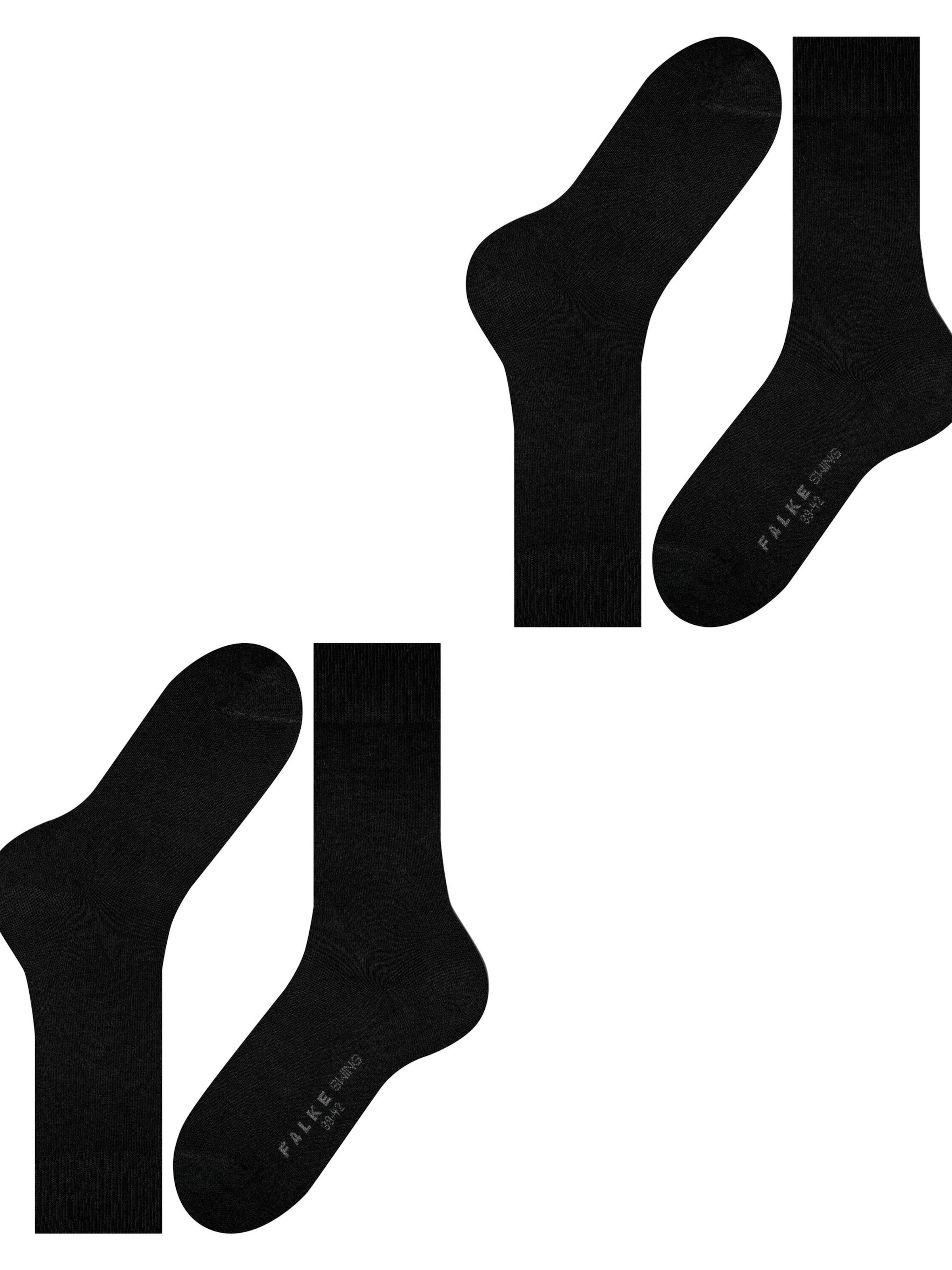 FALKE Socks 'Swing 2-Pack' in Black