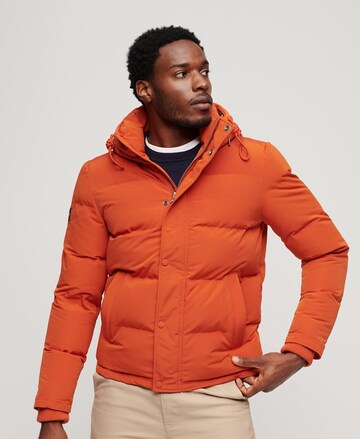 Superdry Winter Jacket 'Everest' in Orange: front