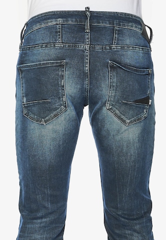 Le Temps Des Cerises Slimfit Jeans '700/11' in Blauw