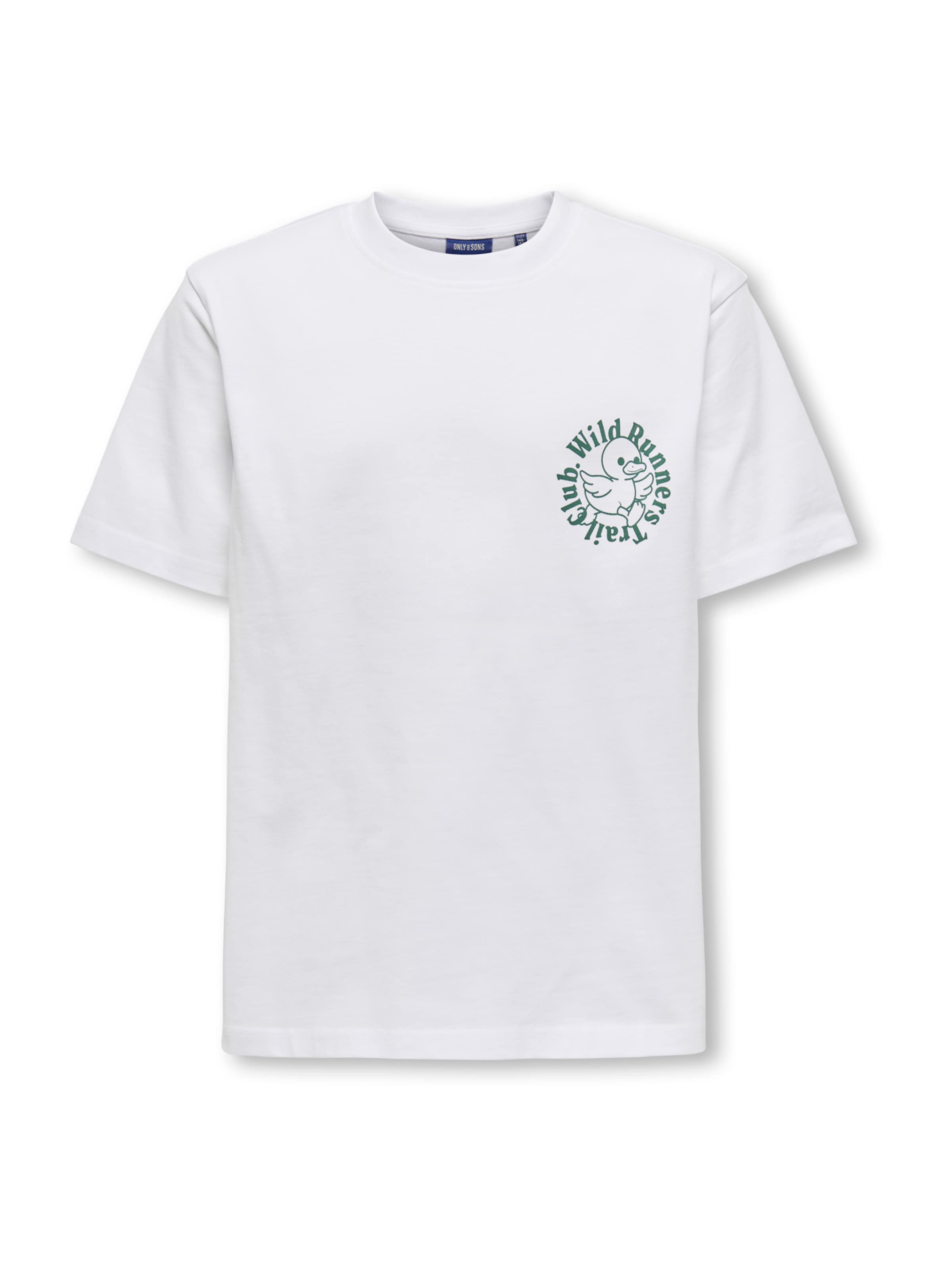 Only & Sons Junior Μπλουζάκι 'OSJFRED DANIEL' σε λευκό: μπροστά