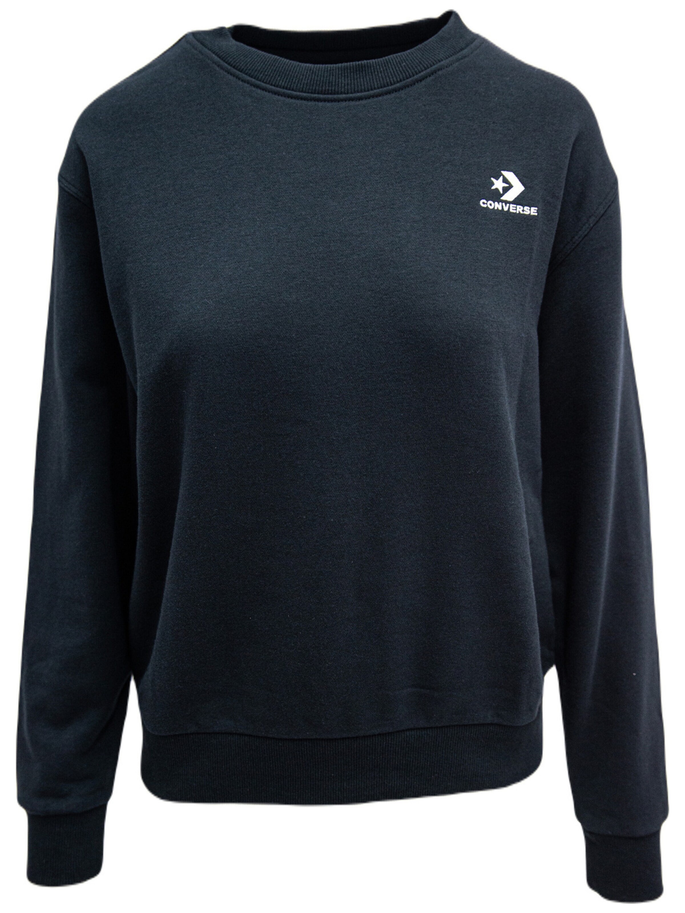 CONVERSE Blouse 'Converse Foundation Crew' in Black: front