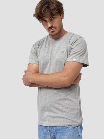 Mikon T-shirt 'Feder' i grå: framsida