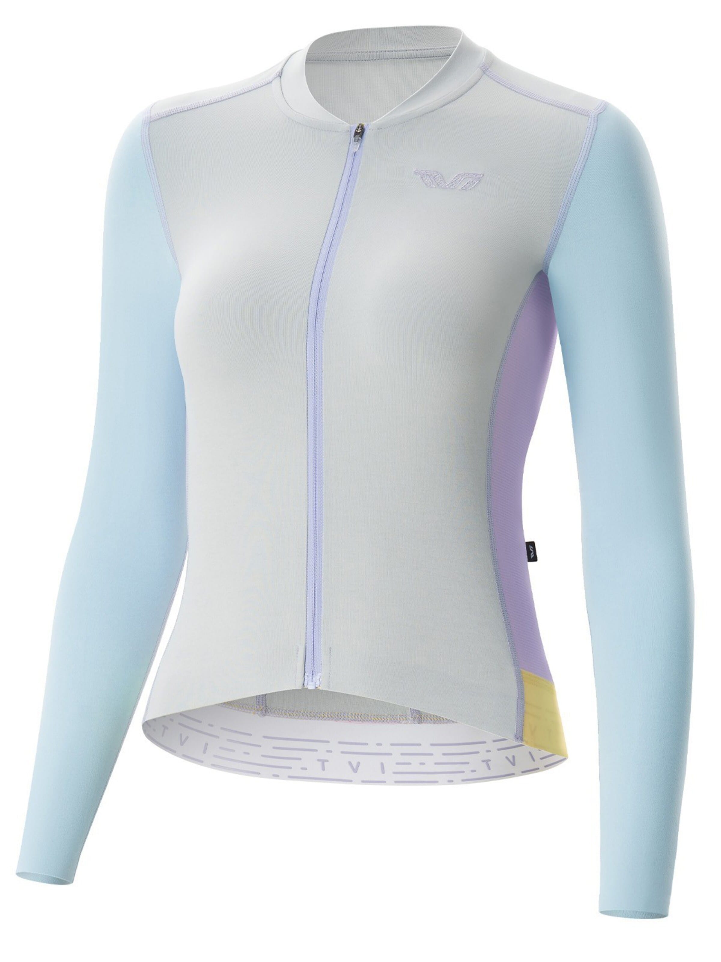 ROCKBROS Sportsweatshirt 'Damen Langarm-Radtrikot mit 3 Rückentaschen'‌‌‌ in Blau: Vorderseite