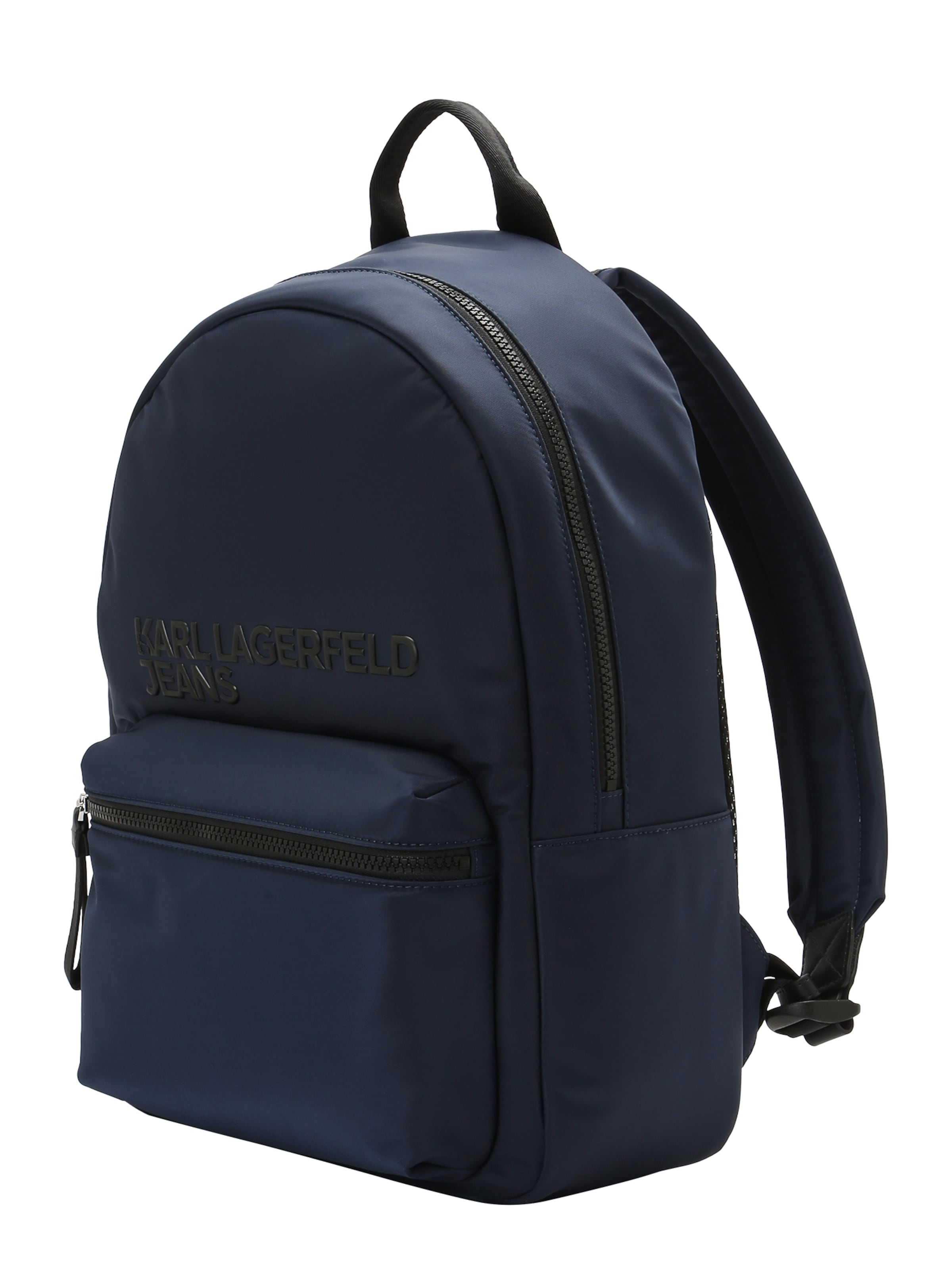 KARL LAGERFELD JEANS Backpack 'ESSENTIAL' in Blue: side