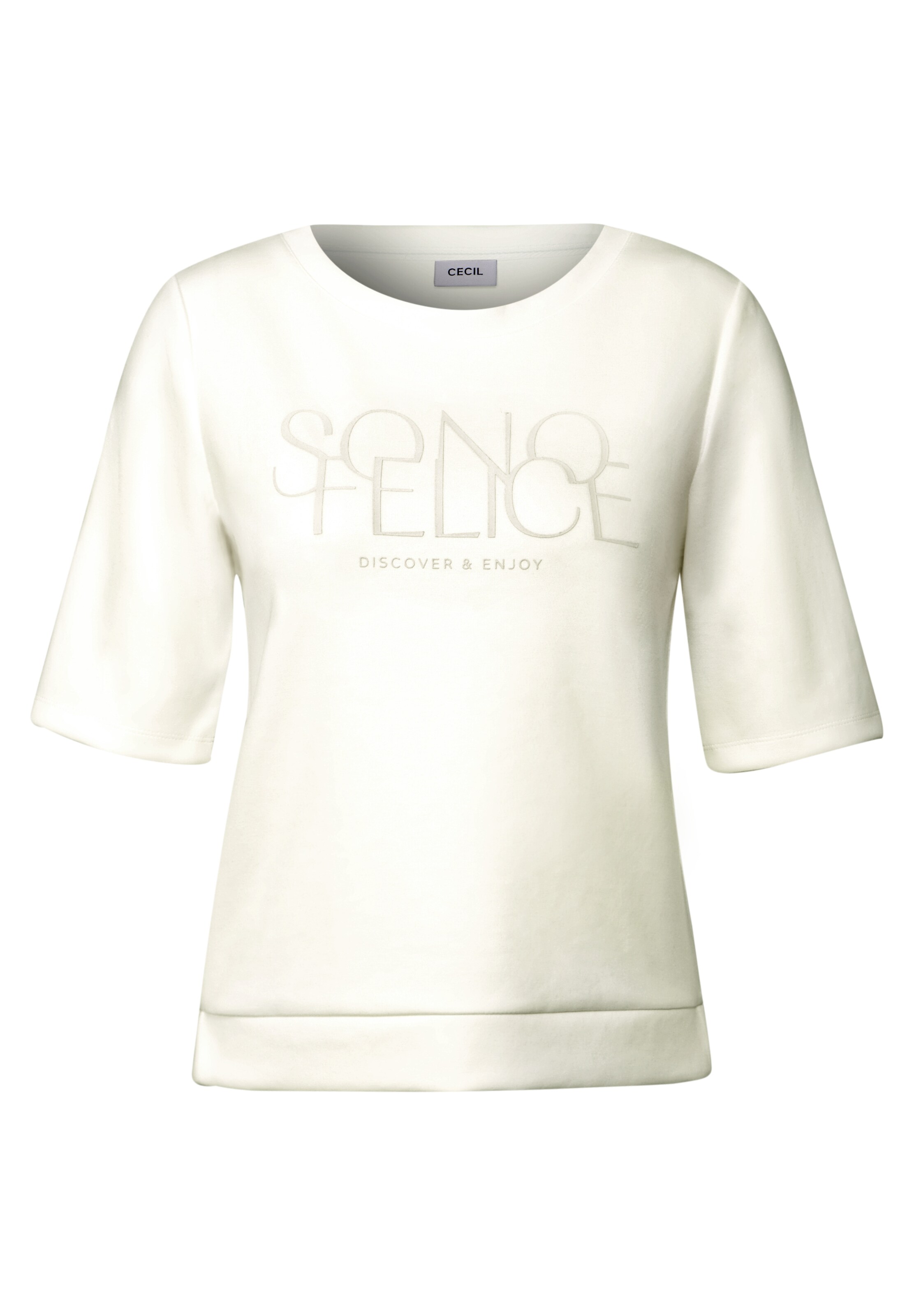CECIL T-Shirt in Weiß: Vorderseite