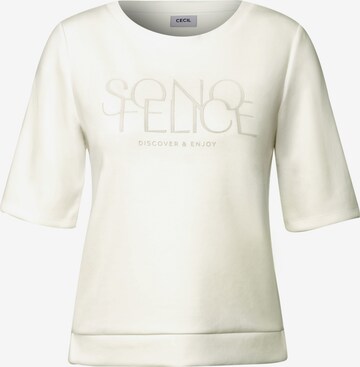 CECIL T-Shirt in Weiß: Vorderseite