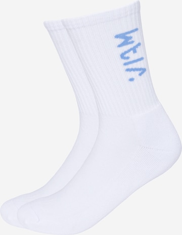 ABOUT YOU x VIAM Studio Socks 'Benefit' in White: front